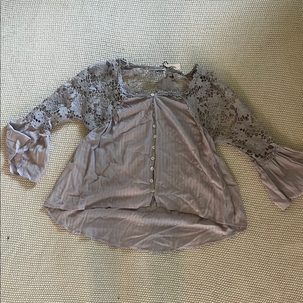 Miss Sparkling Floral Crochet Top